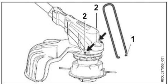 STIHL FSA 60 R SET - Montare il distanziatore - 1