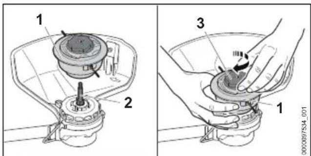 STIHL FSA 60 R SET - Montare la testa falciente - 1