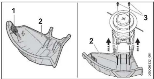 STIHL FSA 60 R SET - Montaggio del riparo - 1