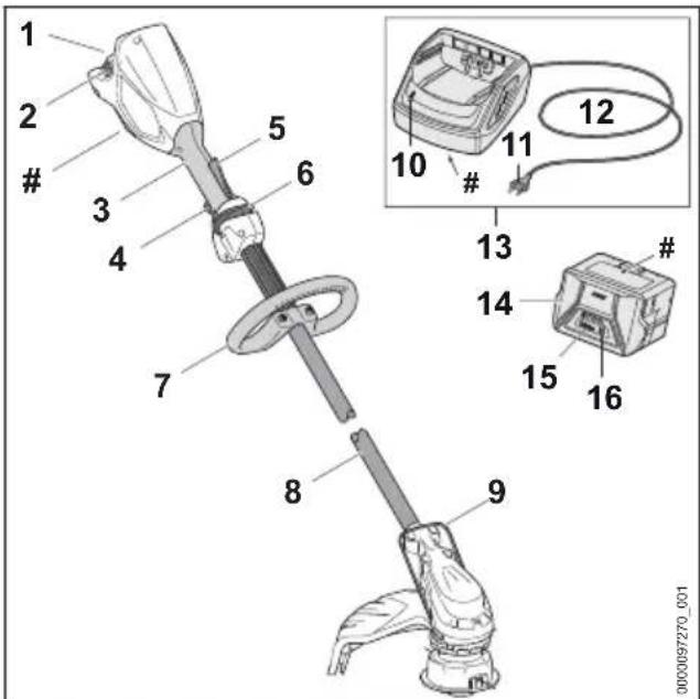 STIHL FSA 60 R SET - Motorzeis, accu en acculader - 1