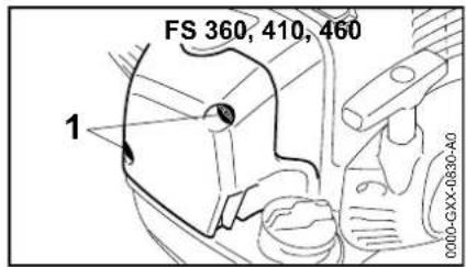 STIHL FS 460 CEM - Sostituzione del filtro aria - 1