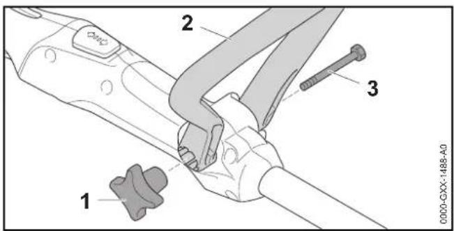 STIHL FSA 57 SET - Mounting the Loop Handle - 1