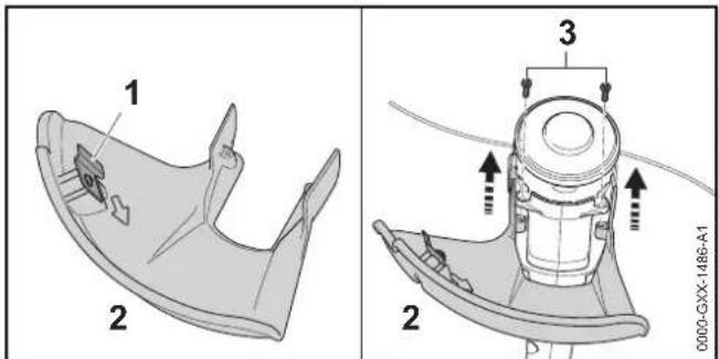 STIHL FSA 57 SET - Mounting the Deflector - 1