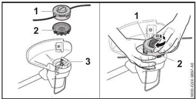 STIHL FSA 57 SET - Mounting the Mowing Head - 1