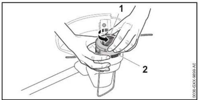STIHL FSA 57 SET - Mähkopf abbauen - 1