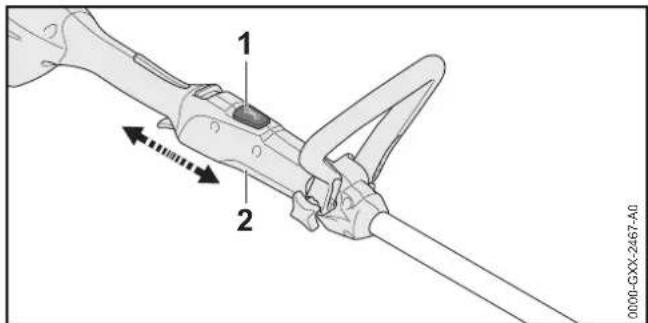 STIHL FSA 57 SET - Steel-, of maaiboomlengte instellen - 1