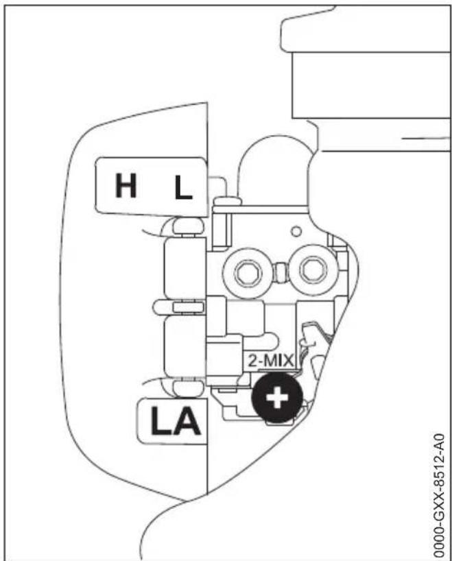 STIHL FS 55 R - Réglage du ralenti - 1