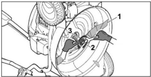 STIHL RM 2 RT - Démontage et remontage de la lame - 1