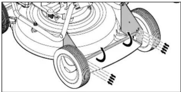 STIHL RM 2 RT - Snijhoogte ache ter instellen - 1