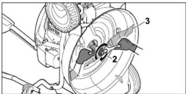 STIHL RM 2 RT - Montáz rezného noze - 2