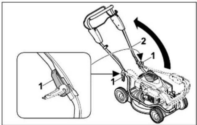 STIHL RM 2 RT - Dépliage du guidon - 1