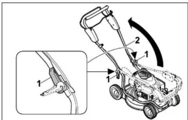 STIHL RM 2 RT - Valdymo rankenos užlenkimas - 1