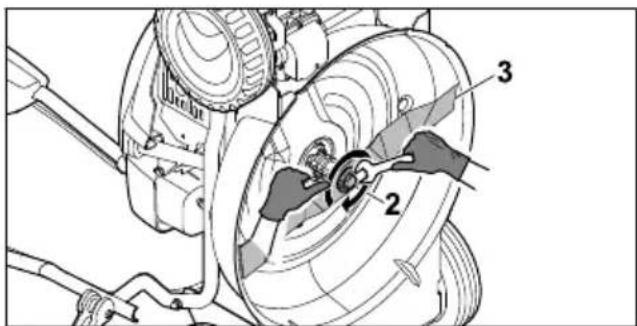 STIHL RM 2 RT - Montáz rezného noza - 2