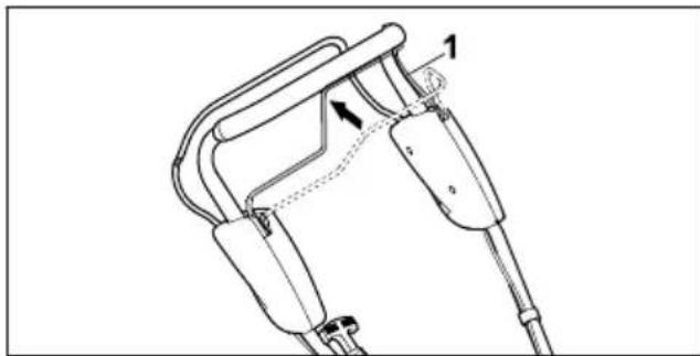 STIHL RM 2 RT - A kerékhajtás be- és kikapcsolása - 1