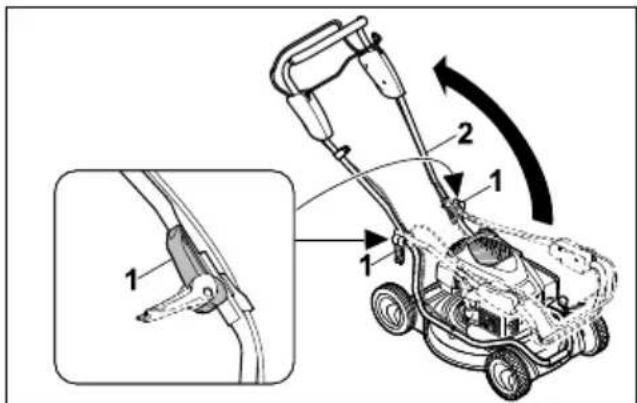 STIHL RM 2 RT - Juhtraua lahtiklappimine - 1