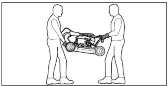 STIHL RM 2 RT - Carrying the lawn mower - 2