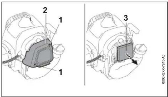 STIHL FS 235 R - Remplacer le filtre à air - 1