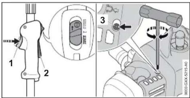 STIHL FS 235 R - Gaszug einstellen - 1