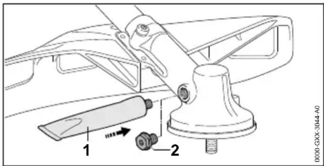 STIHL FS 235 R - Lubrificazione del riduttore - 1