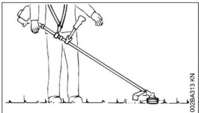 STIHL FS 56 R - Position d'équilibre - 1