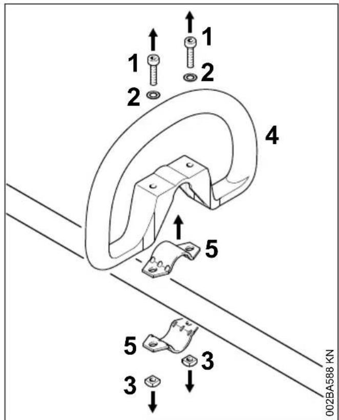 STIHL FS 56 R - Beugel bevestigen - 1