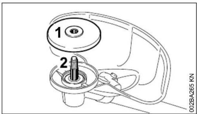 STIHL FS 56 R - Montage du disque de pression - 1