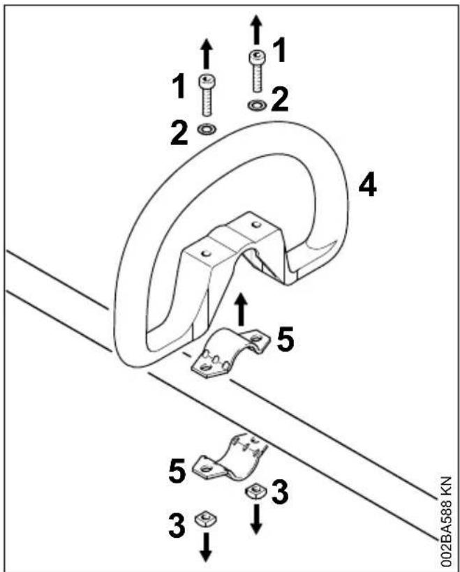 STIHL FS 56 R - Fissare la staffa - 1