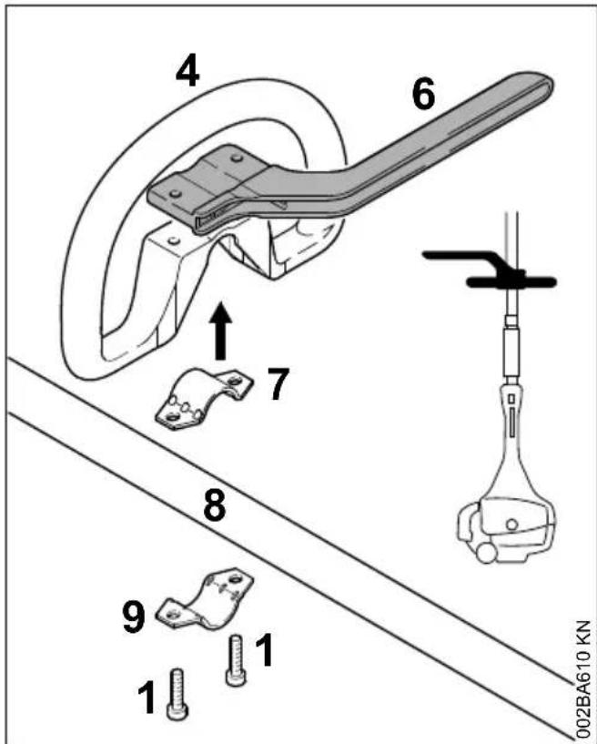 STIHL FS 56 R - Fissare la staffa - 3