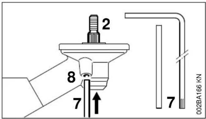 STIHL FS 56 R - As blokkeren - 1