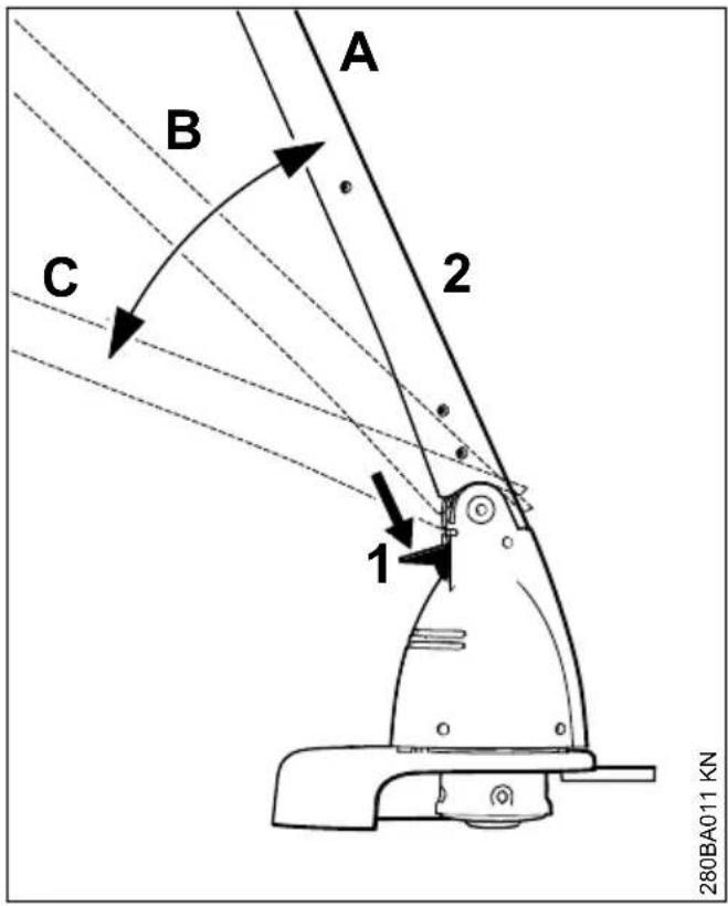 STIHL FSE 31 - Werkhoek instellen - 1