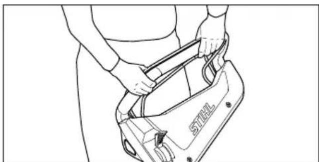 STIHL RMA 443 VC - Holding and Guiding the Lawn Mower - 1