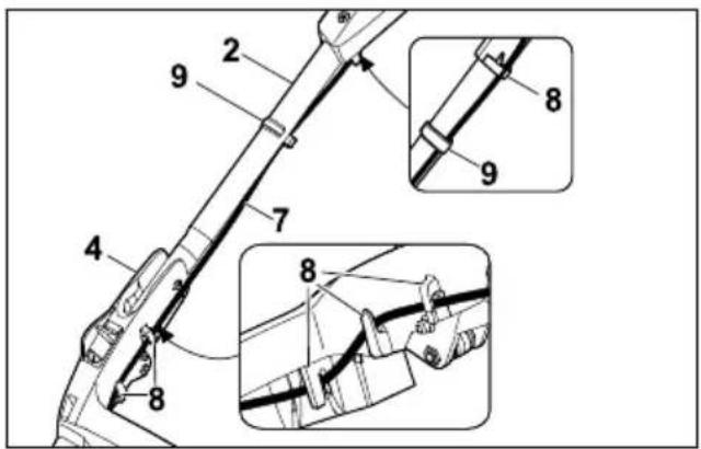 STIHL RMA 443 VC - Työntöaisan kiinnitys - 3