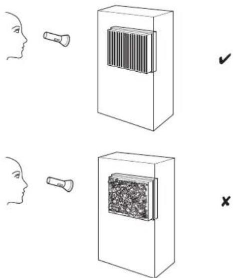TROTEC PT 23000 S - Contrôle visuel de l'intérieur de l'appareil pour détecter des encrassements - 1