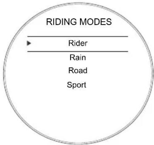 TRIUMPH Rocket 3 R (2023) - Modes de conduite - 1