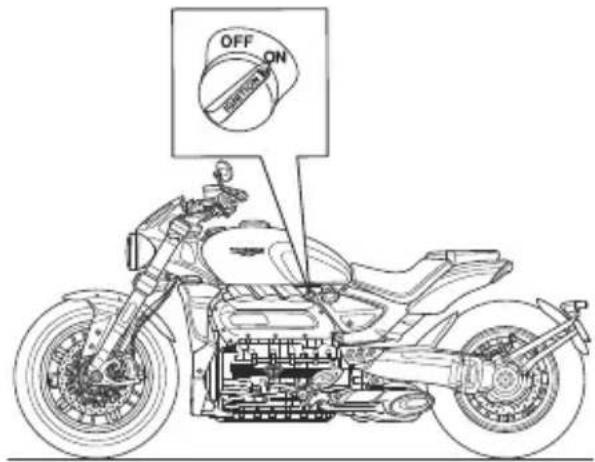 TRIUMPH Rocket 3 R (2023) - Commutateur d'allumage principal (le cas échéant) - 1