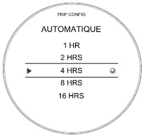 TRIUMPH Rocket 3 R (2023) - Configuration du totalisateur partiel - Réinitialisation automatique - 1