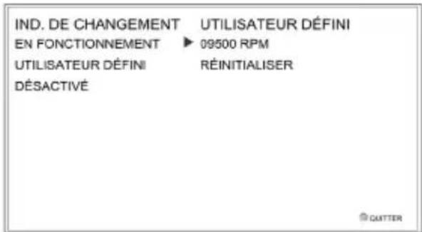 TRIUMPH Tiger 1200 XRx (2018) - Configuration de l'affichage-Indicateur de changement de vitesse - 1
