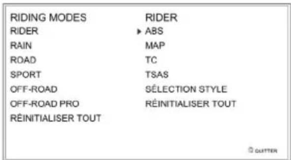 TRIUMPH Tiger 1200 XRx (2018) - Modes de conduite - 2