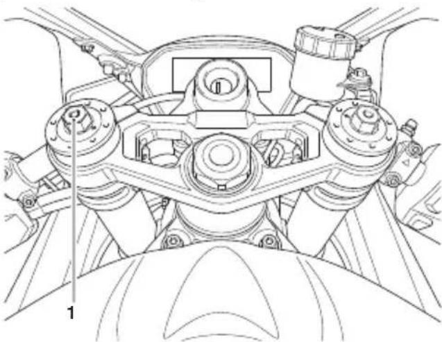TRIUMPH Daytona Moto2 765 (2021) - Réglage de l'amortissement de compression de suspension avant - 1