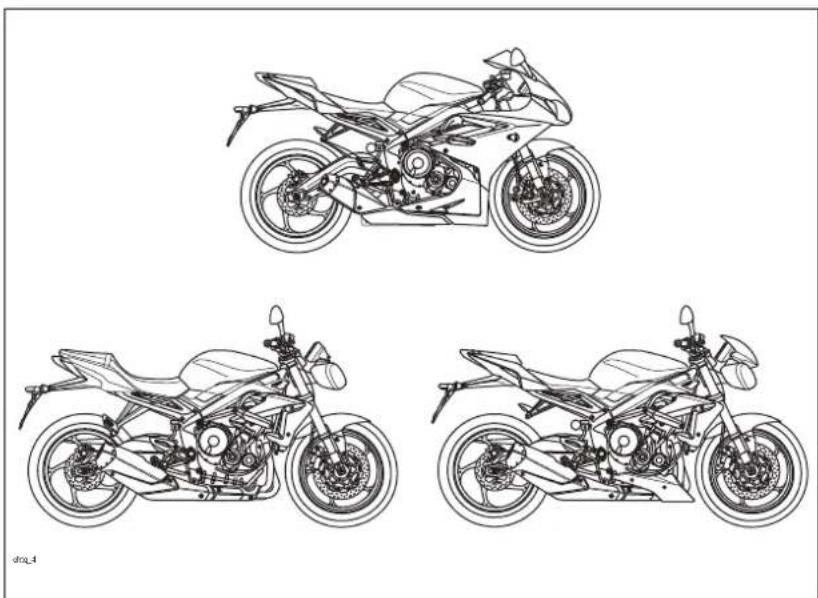TRIUMPH Daytona 675 R (2016) - Daytona 675, Daytona 675 R, Street Triple, Street Triple R et Street Triple Rx - 1