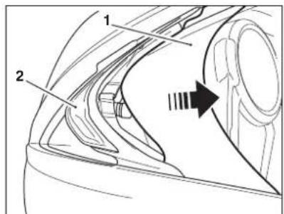 TRIUMPH Daytona 675 R (2016) - Capuchons en caoutchouc (côté gauche illustré) - 3