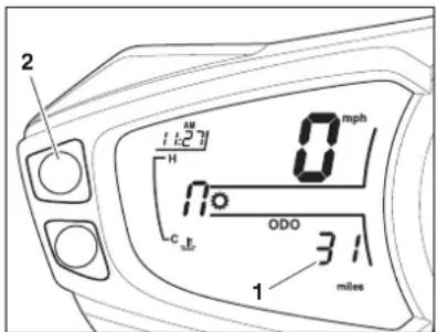 TRIUMPH Daytona 675 R (2016) - Ordinateur de bord - 1