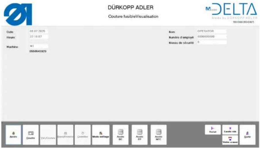Dürkopp Adler 550D800 - Se connecter avec le scanner portatif - 2