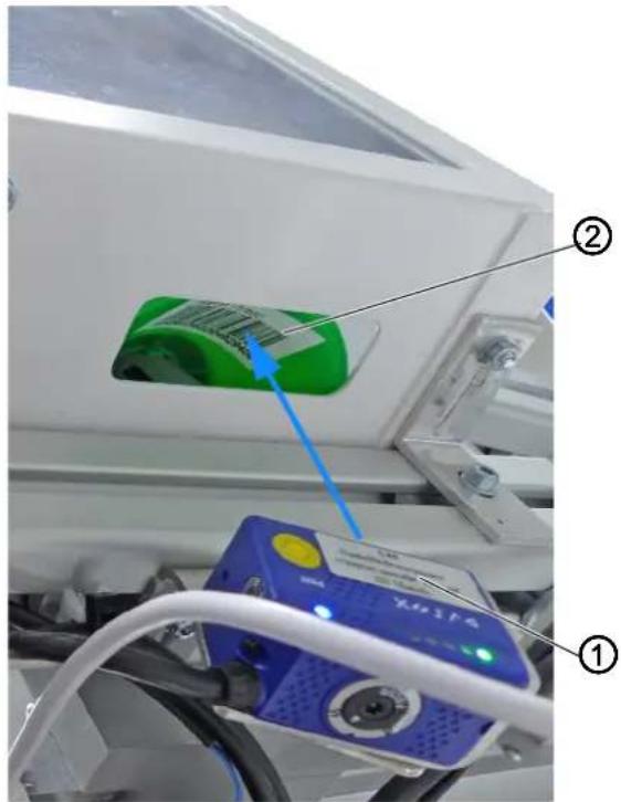 Dürkopp Adler 550D800 - Scanner de codes-barres pour fils d'aiguille et de boucleur - 1