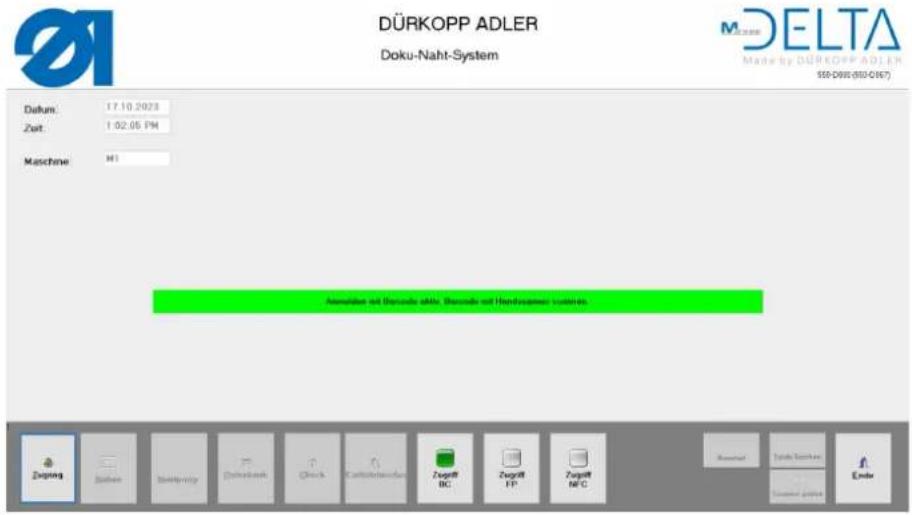 Dürkopp Adler 550D800 - Se connecter avec le scanner portatif - 4