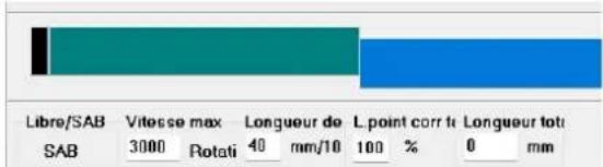 Dürkopp Adler 550D800 - Définir une section de couture libre - 2