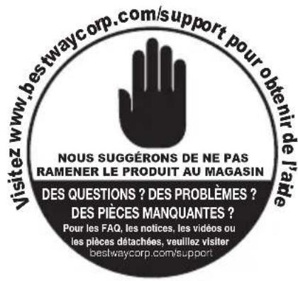 BESTWAY H2OGO! 53381 - NOTICE D'UTILISATION - 1