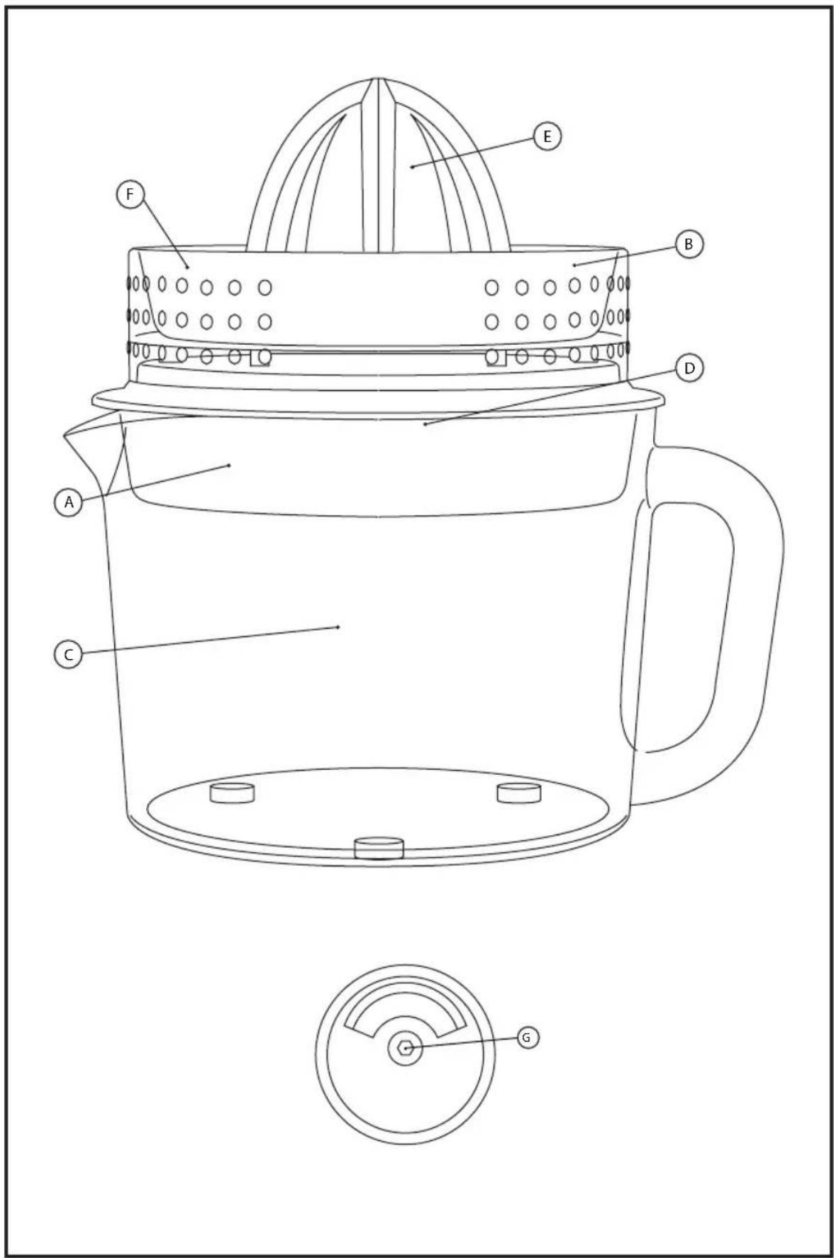 Technical diagram of a water heater with labeled components and cross-sectional view