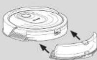 SHARK AI Robot Vac Mop RV2001WDEU - INSERTE EL DEPÓSITO EN EL ROBOT - 1