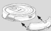 SHARK AI Robot Vac Mop RV2001WDEU - INSERT RESERVOIR INTO ROBOT - 1
